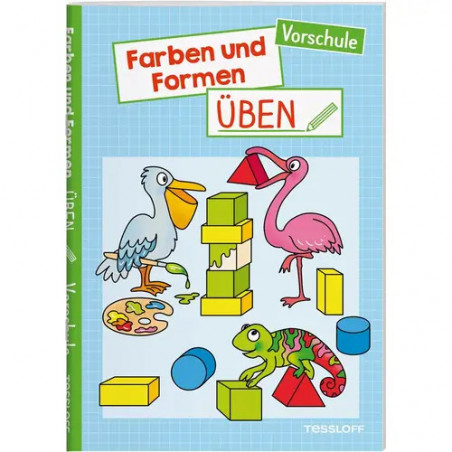 Farben und Formen üben. Vorsc