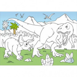 Dinostark! Rätsel- und Malspa