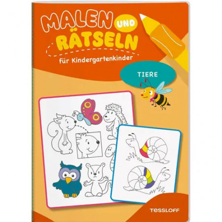 Malen und Rätseln für Kinderg