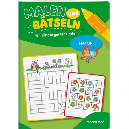 Malen und Rätseln für Kinderg