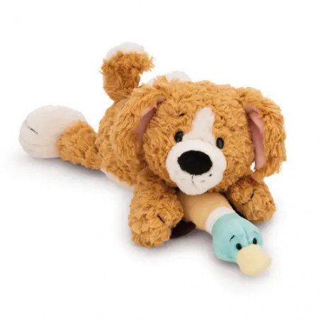NICI - Kuscheltier Hund braun & Ente 30cm liegend GREEN