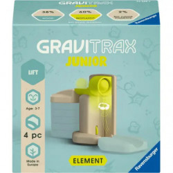 Ravensburger GraviTrax Junior Element Lift 24588 - Erweiterbare Kugelbahn für Kinder, Murmelbahn aus umweltfreundliche
