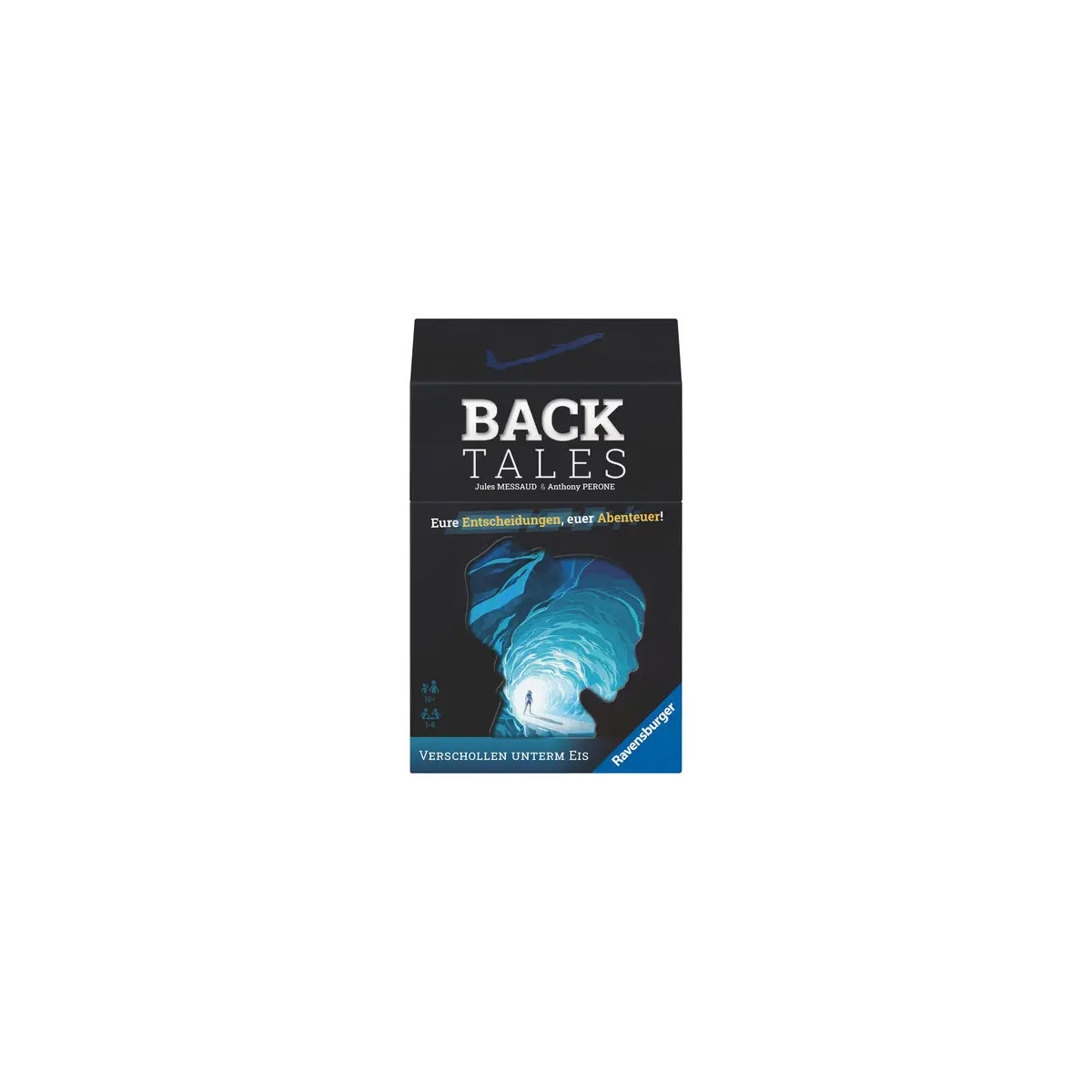 Ravensburger 24849 Back Tales - Verschollen unterm Eis ab 10 Jahren - Ein kooperatives Mystery Kartenspiel