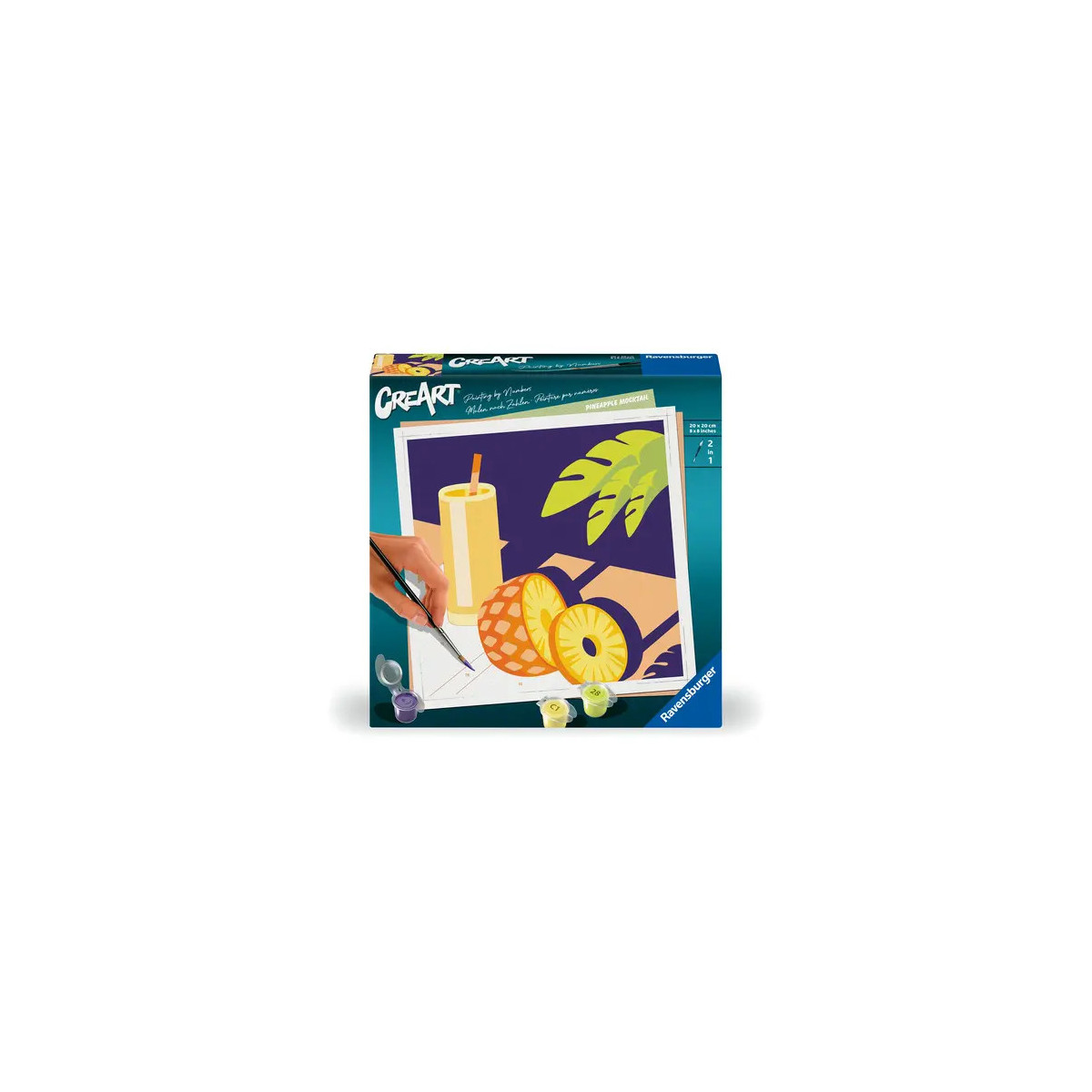 Ravensburger CreArt - Malen nach Zahlen 25560 - Mocktail Ananas - ab 12 Jahren