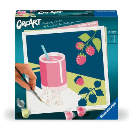 Ravensburger CreArt - Malen nach Zahlen 25562 - Mocktail Himbeere - ab 12 Jahren Ravensburger CreArt - Malen nach Zahlen 25562 - Mocktail Himbeere - ab 12 Jahren