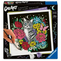 Ravensburger CreArt - Malen nach Zahlen 25855 - Pixie Cold – Katze  - ab 12 Jahren