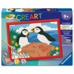 Ravensburger CreArt - Malen nach Zahlen 25887 - Papageientaucher - ab 9 Jahren