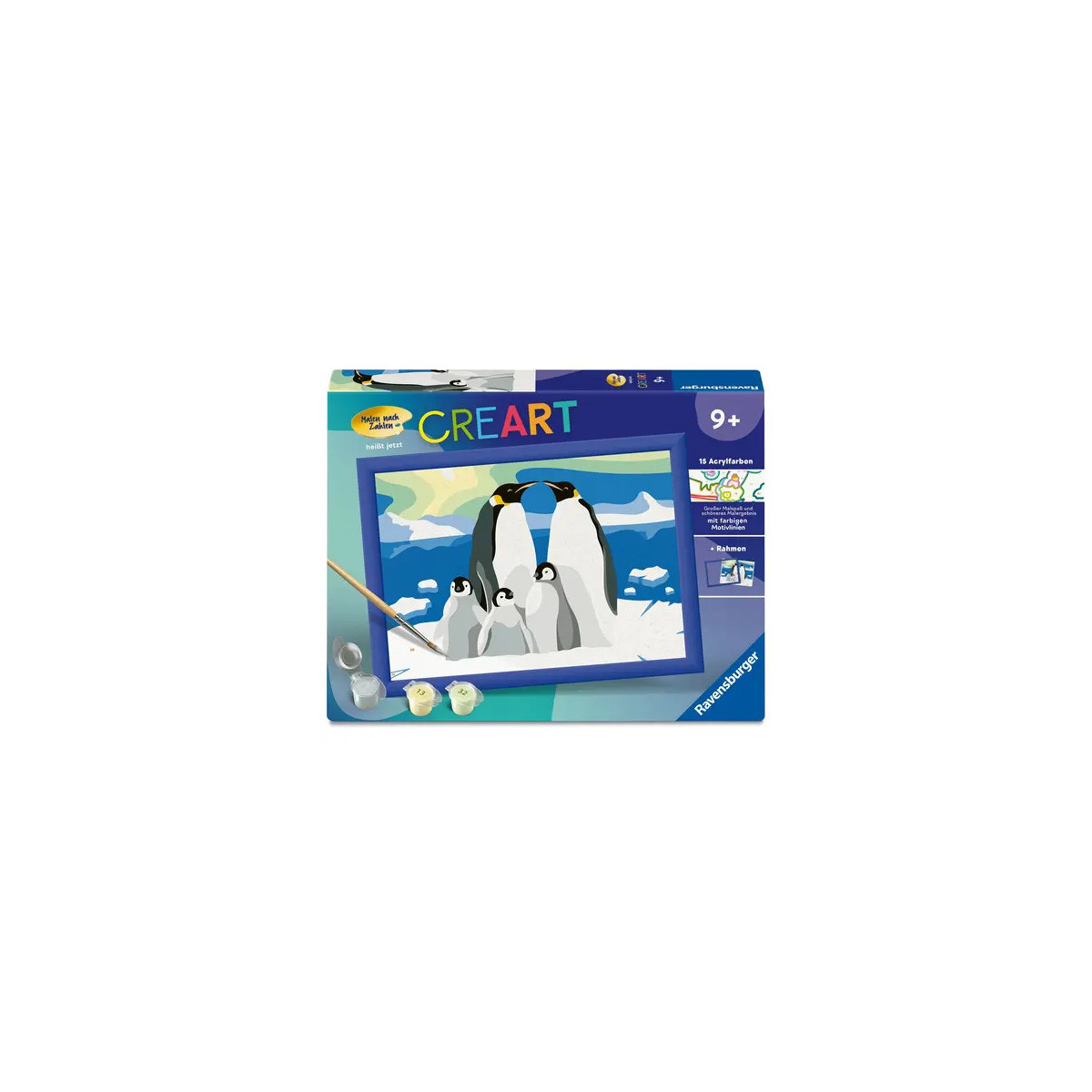 Ravensburger CreArt - Malen nach Zahlen 25888 - Pinguin-Familie - ab 9 Jahren
