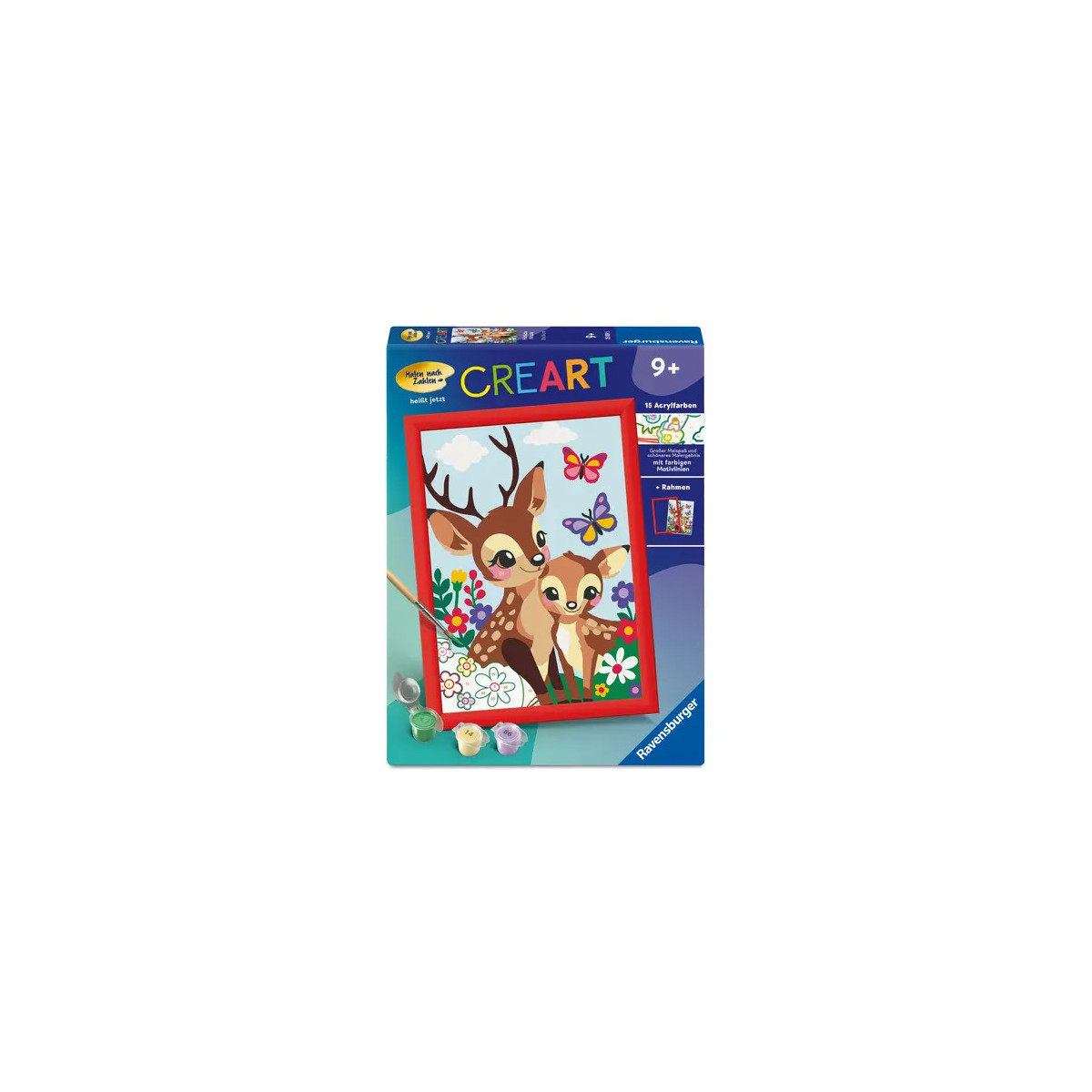 Ravensburger CreArt - Malen nach Zahlen 25889 - Fröhliche Hirsche - ab 9 Jahren