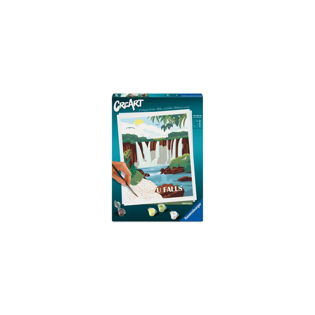 Ravensburger CreArt - Malen nach Zahlen 25894 - Iguazu Wasserfälle - ab 12 Jahren