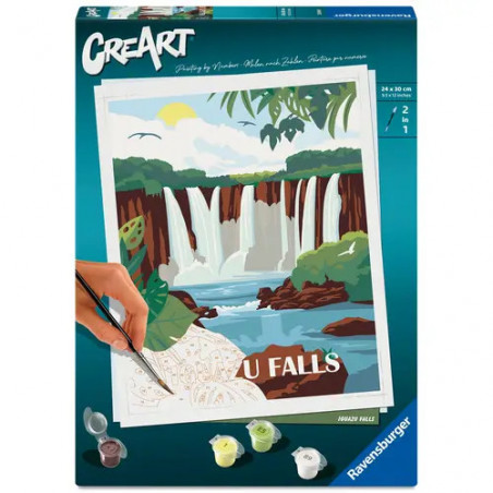 Ravensburger CreArt - Malen nach Zahlen 25894 - Iguazu Wasserfälle - ab 12 Jahren