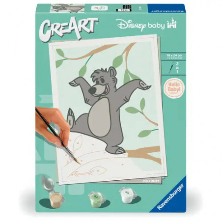 Ravensburger CreArt - Malen nach Zahlen 25900 - Hello Baby: Baloo - ab 12 Jahren