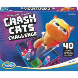 ThinkFun - 76650 - Crash Cats Challenge - Das actiongeladene Katzen-Logikspiel für Kinder ab 8 Jahren!