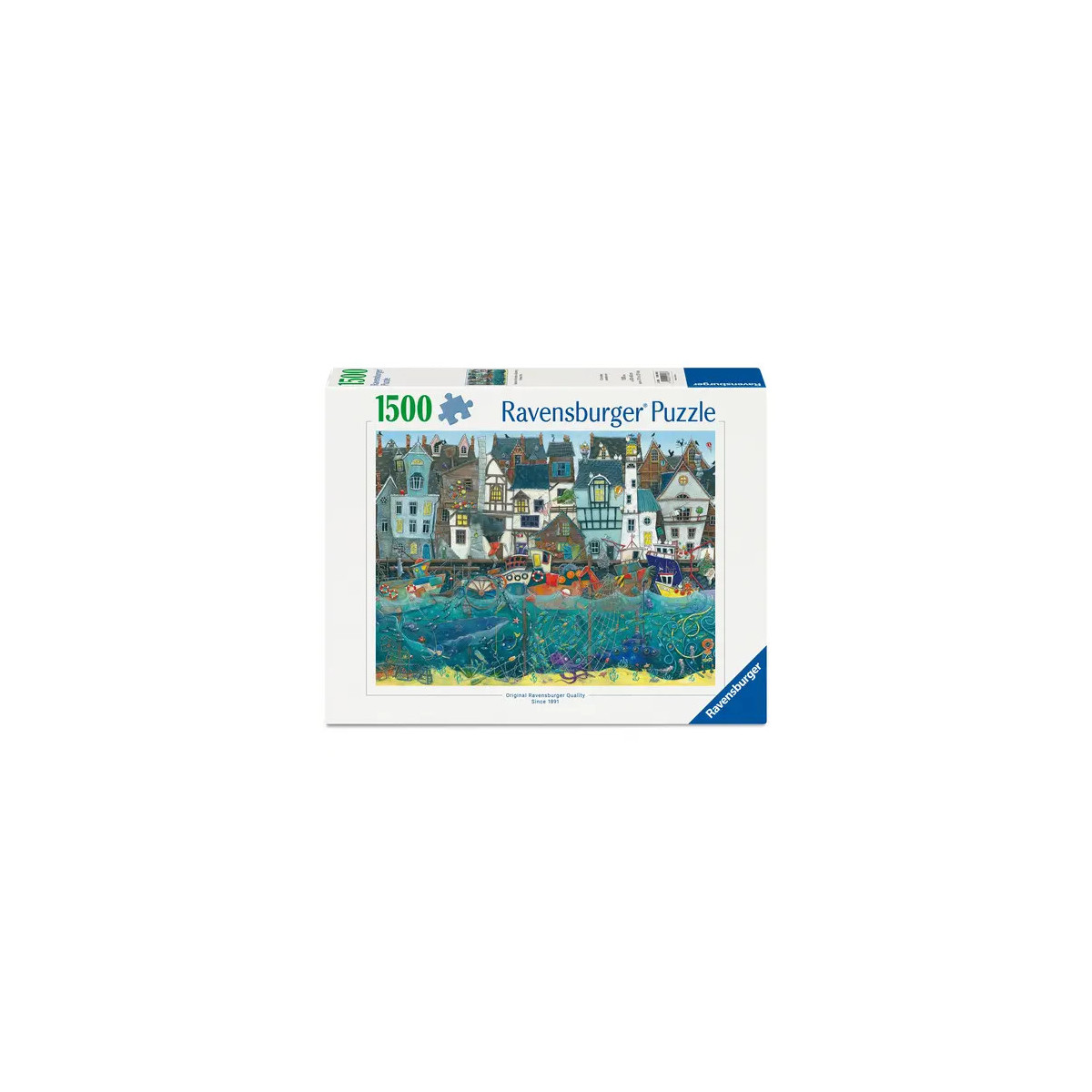 Ravensburger Puzzle 12001398 - Habour of Wonders: a Bustling Fantasy Port - 1500 Teile Puzzle für Kinder und Erwachsen