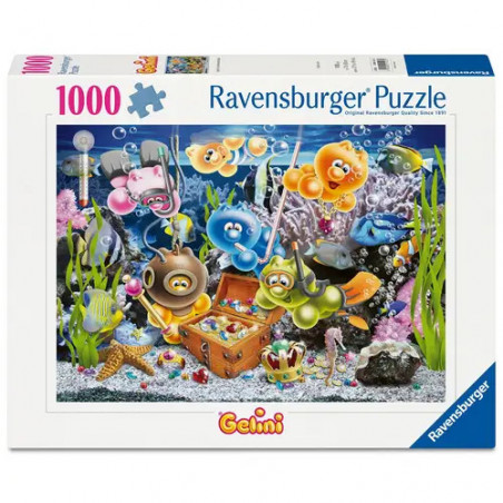 Ravensburger Puzzle 12001427 - Gelini im Unterwasserspaß - 1000 Teile Puzzle für Erwachsene und Kinder ab 14 Jahren Ravensburger Puzzle 12001427 - Gelini im Unterwasserspaß - 1000 Teile Puzzle für Erwachsene und Kinder ab 14 Jahren
