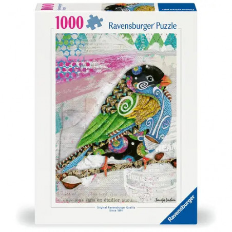 Ravensburger Puzzle 12001438 - Swirly Bird - 1000 Teile Puzzle für Erwachsene und Kinder ab 14 Jahren