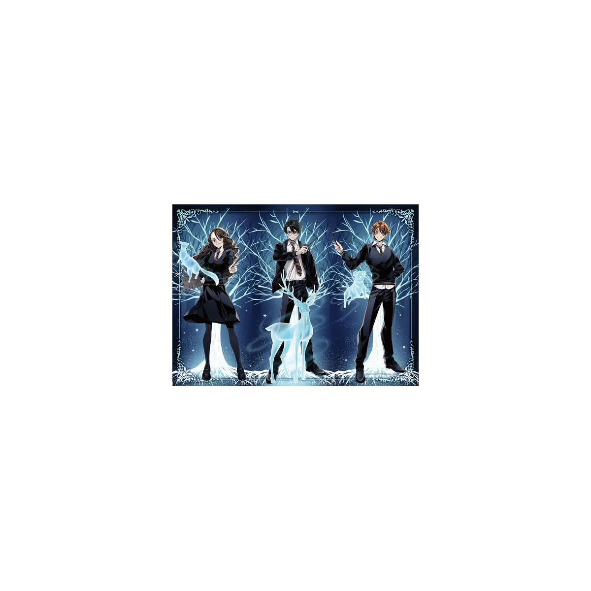 Ravensburger Puzzle 12001509 - Glowing Patronus - 500 Teile Glow in the Dark Puzzle für Erwachsene und Kinder ab 12 Ja