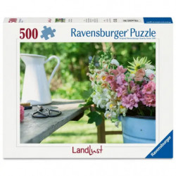 Ravensburger Puzzle 12001634 - Sommerbunte Löwenmäulchen - 500 Teile Landlust Puzzle für Kinder und Erwachsene ab 12 J