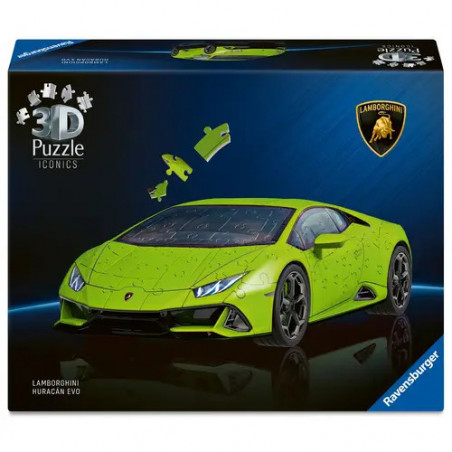 Ravensburger 3D Puzzle Iconics: 12008037 Lamborghini Huracán EVO - Eine Sportwagen Ikone als detailgetreues Modellauto Ravensburger 3D Puzzle Iconics: 12008037 Lamborghini Huracán EVO - Eine Sportwagen Ikone als detailgetreues Modellauto