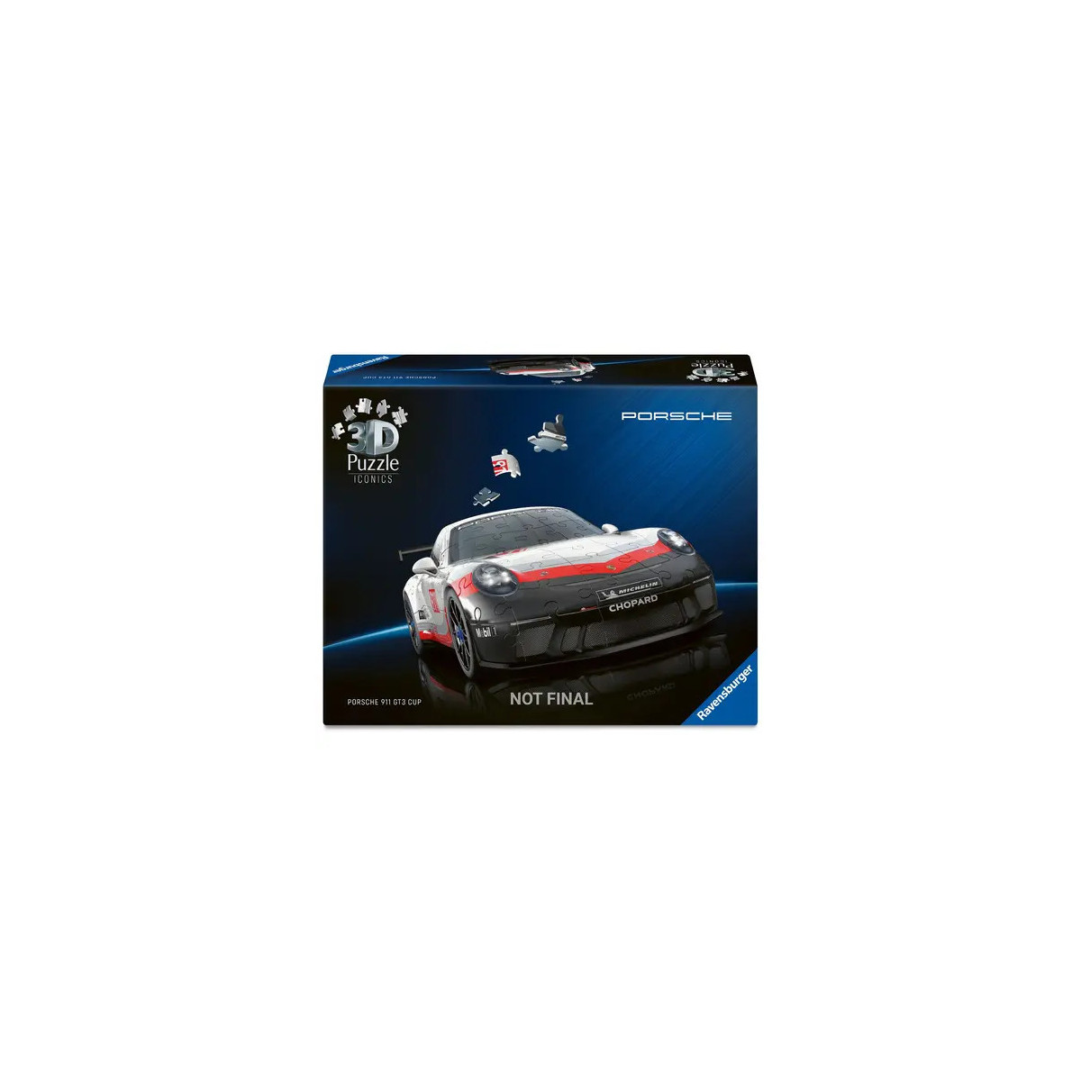 Ravensburger 3D Puzzle Iconics: 12008039 Porsche 911 GT3 Cup - Ein echte Rennsport-Ikone als faszinierendes und detail