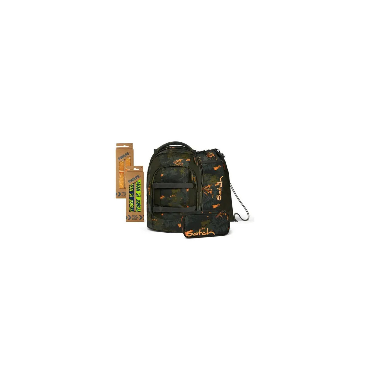 satch pack Bundle Schulrucksack Set Jurassic Jungle