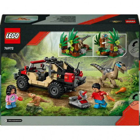 LEGO® Jurassic World™ 76972 Raptor: Verfolgungsjagd mit dem Geländewagen