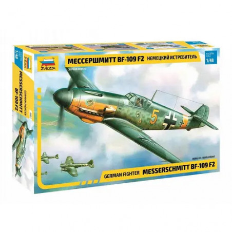 Zvezda - 1:48 Wwii Messerschmitt Bf-109f2/f4