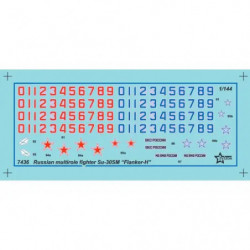 ZVEZDA 1/144 SU-30SM. Plastikmodellbausatz eines modernen russischen Kampfjets