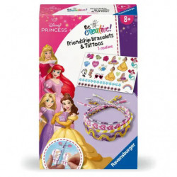 Ravensburger BeCreative 23963 Bastelset Freundschaftsbändchen   Tattoos Disney Prinzessinnen, DIY für Kinder ab 8 Jahr
