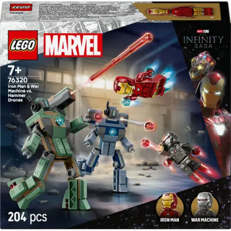 LEGO® Marvel Super Heroes™ 76320 Iron Man   War Machine vs. Hammer-Drohnen