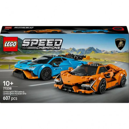 LEGO® Speed Champions 77238 Lamborghini Revuelto und Huracán STO
