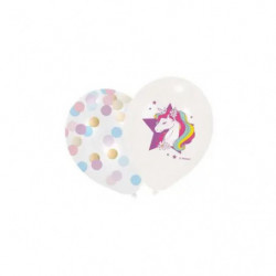 6 Latex Ballons Unicorn Dreams