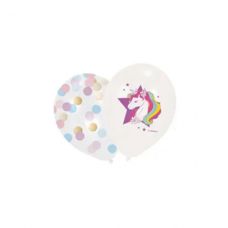 6 Latex Ballons Unicorn Dreams