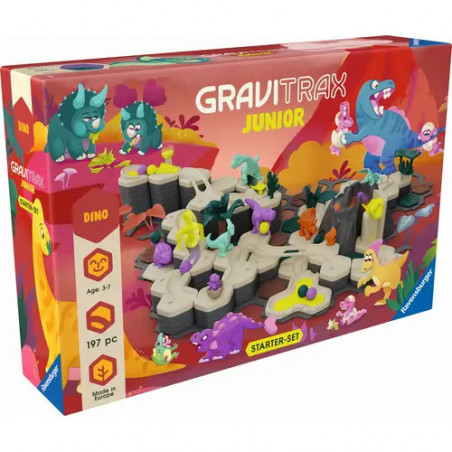Ravensburger GraviTrax Junior Starter-Set XXL Dino 24845- Erweiterbare Kugelbahn für Kinder, Murmelbahn aus umweltfreu Ravensburger GraviTrax Junior Starter-Set XXL Dino 24845- Erweiterbare Kugelbahn für Kinder, Murmelbahn aus umweltfreu