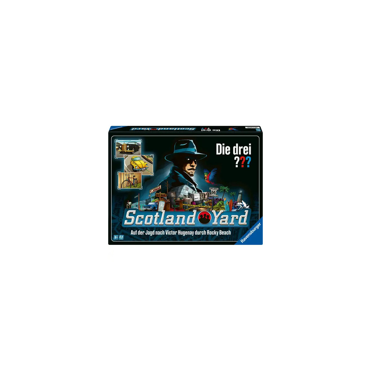 Ravensburger 24741 - Die drei  Scotland Yard - Der Spieleklassiker für 2 - 6 Personen ab 8 Jahren mit den Kult-Dete