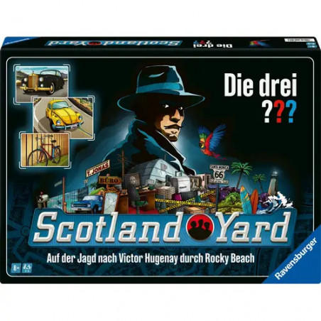 Ravensburger 24741 - Die drei  Scotland Yard - Der Spieleklassiker für 2 - 6 Personen ab 8 Jahren mit den Kult-Dete