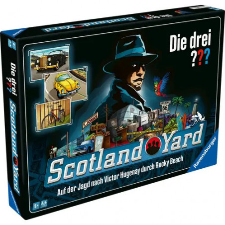 Ravensburger 24741 - Die drei  Scotland Yard - Der Spieleklassiker für 2 - 6 Personen ab 8 Jahren mit den Kult-Dete