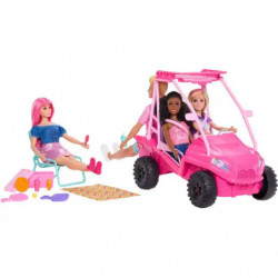 Barbie Mysteries: Beach Detectives Ultimativer Strand-Buggy Spielset mit mehr als 10 Zubehörteilen