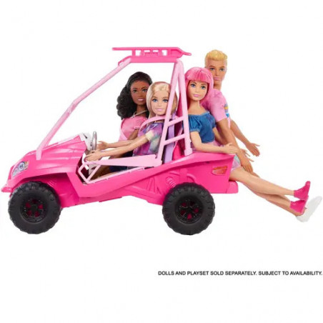 Barbie Mysteries: Beach Detectives Ultimativer Strand-Buggy Spielset mit mehr als 10 Zubehörteilen