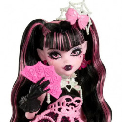 Monster High Scary Sweet Birthday Draculaura-Puppe im Partykleid mit Ballon und Geschenk
