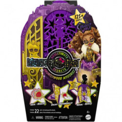 Monster High Skulltimate Secrets Hauntlywood-Mysteries-Spielset, Clawdeen Wolf Puppe mit mehr als 19 Überraschungen