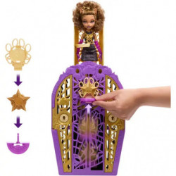 Monster High Skulltimate Secrets Hauntlywood-Mysteries-Spielset, Clawdeen Wolf Puppe mit mehr als 19 Überraschungen