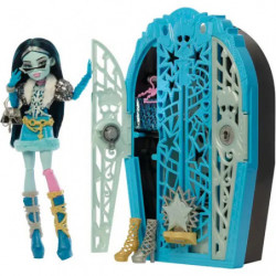 Monster High Skulltimate Secrets Hauntlywood-Mysteries-Spielset, Frankie-Stein-Puppe mit mehr als 19 Überraschungen