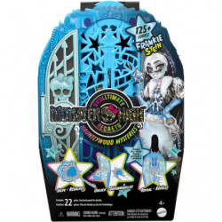 Monster High Skulltimate Secrets Hauntlywood-Mysteries-Spielset, Frankie-Stein-Puppe mit mehr als 19 Überraschungen