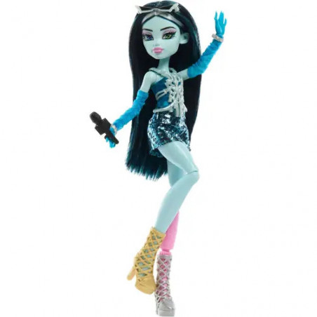 Monster High Skulltimate Secrets Hauntlywood-Mysteries-Spielset, Frankie-Stein-Puppe mit mehr als 19 Überraschungen
