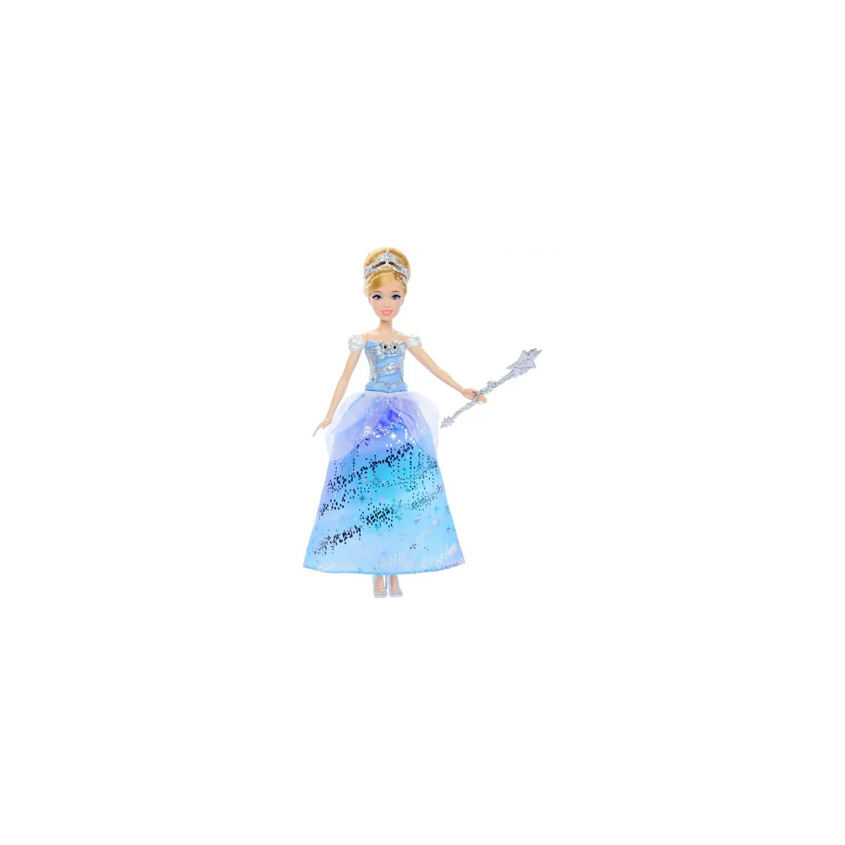 Disney Princess, Cinderella-Modepuppe im bezaubernden Ballkleid mit Licht und Geräuschen, vom Film inspiriert