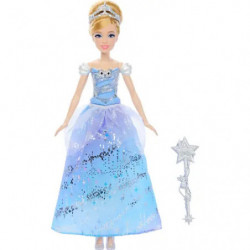 Disney Princess, Cinderella-Modepuppe im bezaubernden Ballkleid mit Licht und Geräuschen, vom Film inspiriert