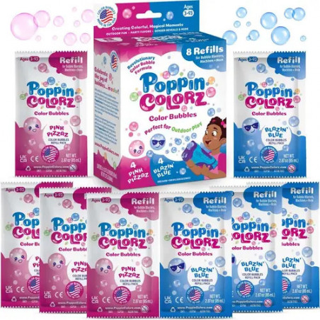 South Beach Bubbles: Poppin Colorz 8-Pack-Nachfüllpackungen