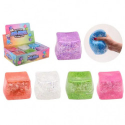 Riesiger Slow-Rise-Squeeze-Kubus im Display, 6-fach sortiert