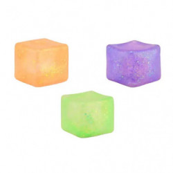 Riesiger Slow-Rise-Squeeze-Kubus im Display, 6-fach sortiert